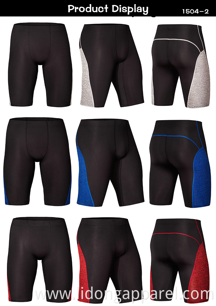 wholesale mens fitness leggings new design high elasticity gym shorts